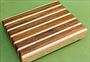 Board #986 Sandwich / Bagel Cutting Board - Zebrawood & Maple 9 x 7 1/4 x 1 1/2 - $27.99